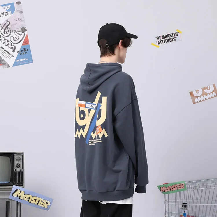 Bt Hooded Loose Fit Sweatshirt Unisex-8