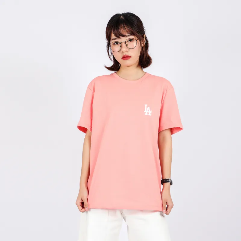 MLB Los Angeles Dodgers T Shirts Unisex Pink-2