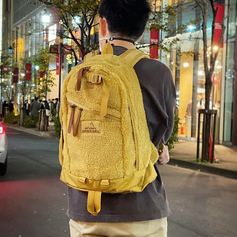 GREGORY Polar Fleece Laptop Bag Backpack Regular Unisex Brown-4