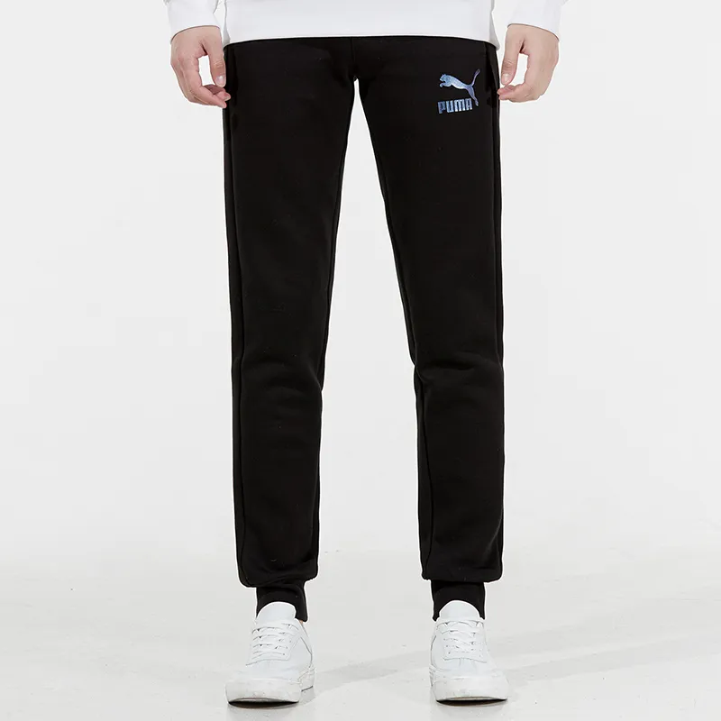 PUMA Knitted Sports Pants Men's Black-2