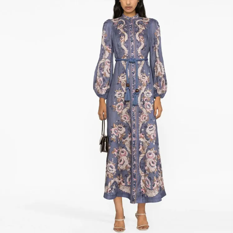 Zimmermann Long-Sleeved Dresses Women's Purple-1