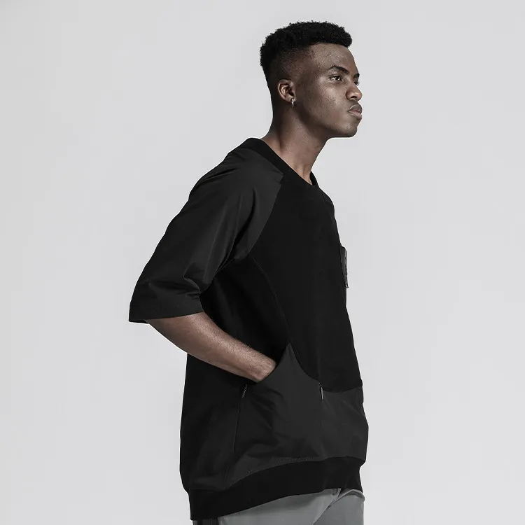 NORVINCY Comfortable And Breathable Sweat Wicking Elbow Length Sleeved T Shirt Men's-4