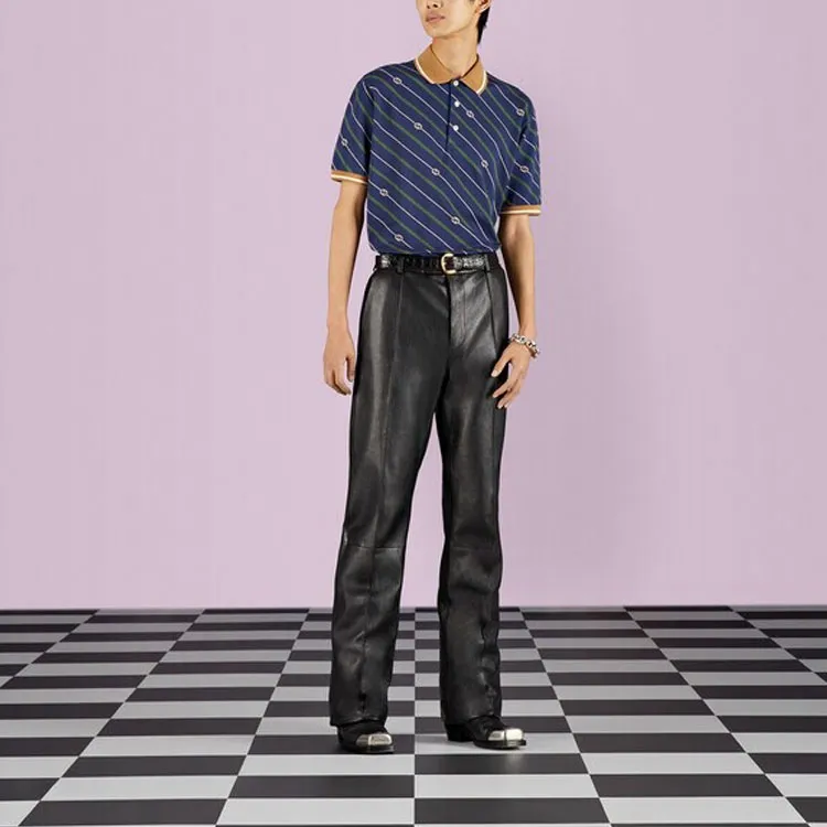 GUCCI SS23 Polo Shirt Men's Blue-1