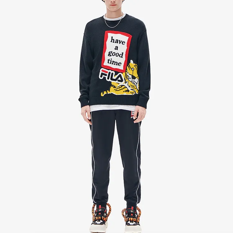 FILA x LIANMINGHUNIANXILIE Sweater Unisex Jet Black-2