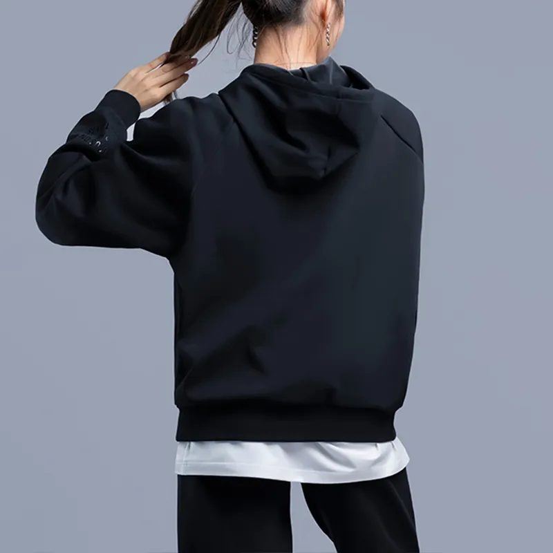 Monster Guardians Hooded Loose Fit Regular Sweatshirt Women's Phantom Black-2