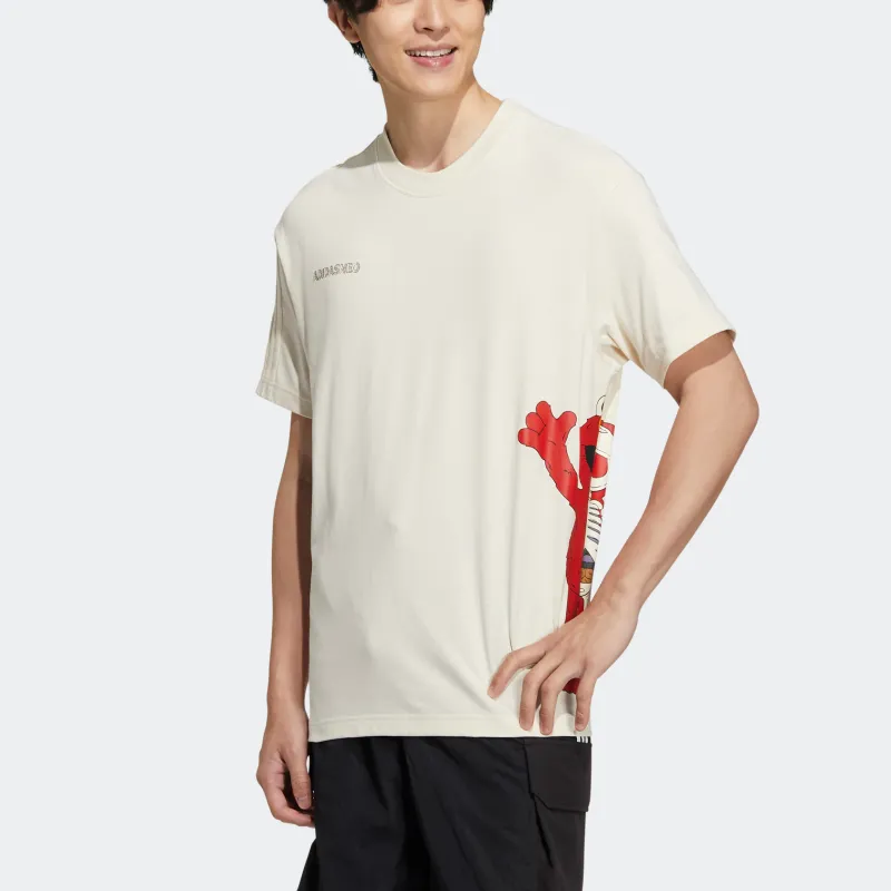 Adidas Neo x SESAME STREET/, T Shirt Unisex Ecru-3