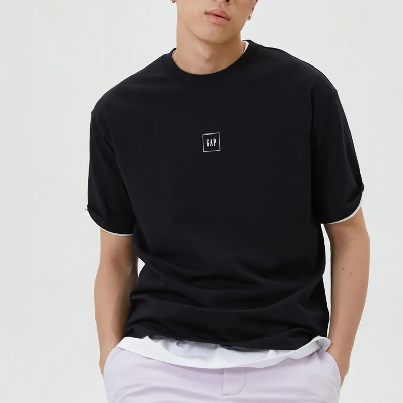 GAP SS23 T Shirts Men Black-1