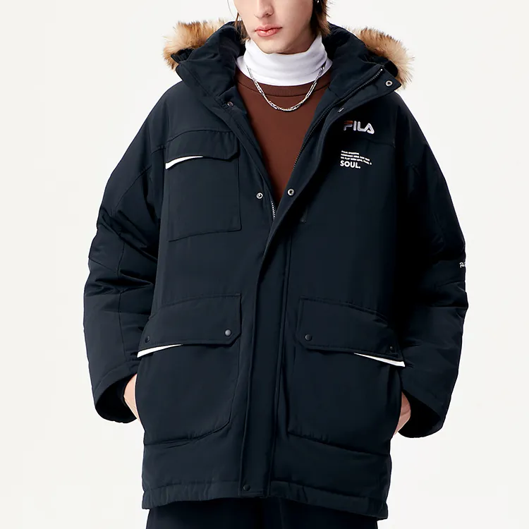 FILA FUSION Down Jackets Men Pitch Black-5