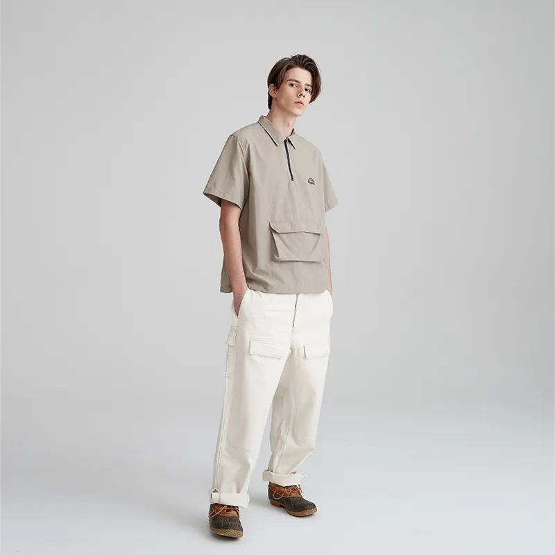 Prth Promethean Polo Shirts Men Gray Apricot-3