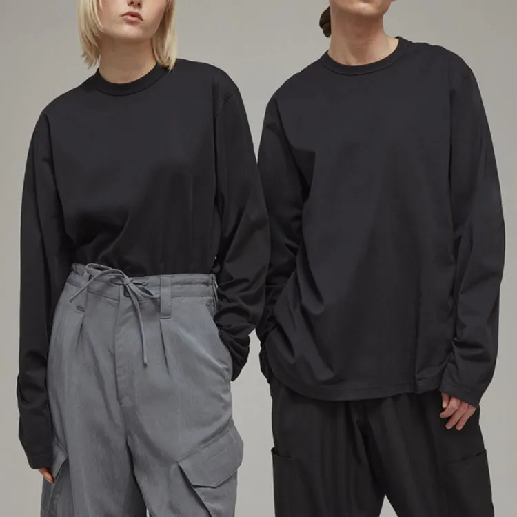 Y-3 Tonal-logo Long-sleeve T-shirt-5