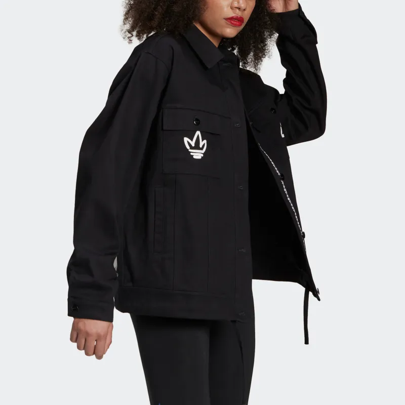 Adidas Originals Denim Jacket Women's Black-3