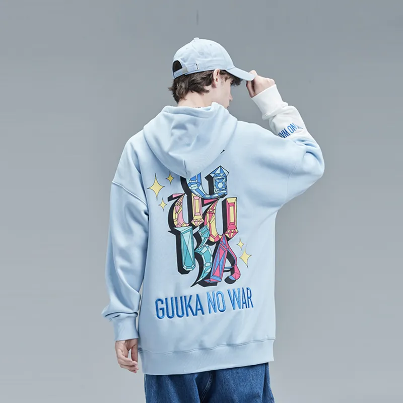 Guuka Sweatshirts Unisex Sky Blue-3