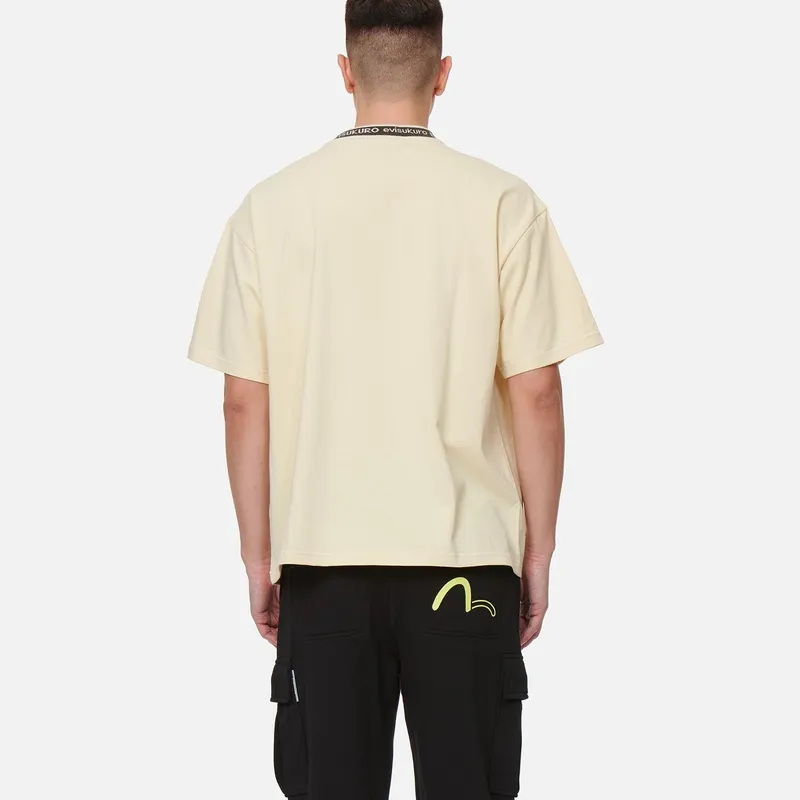 EVISU Drop Shoulder Sleeve T Shirt Men's-5