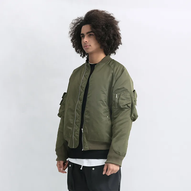 STNW Baseball Collar Loose Fit Long Sleeved Jacket Unisex-6