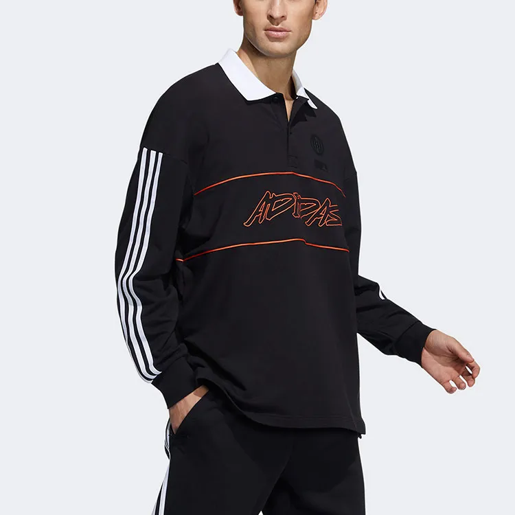 Adidas Polo Shirts Men Black-3