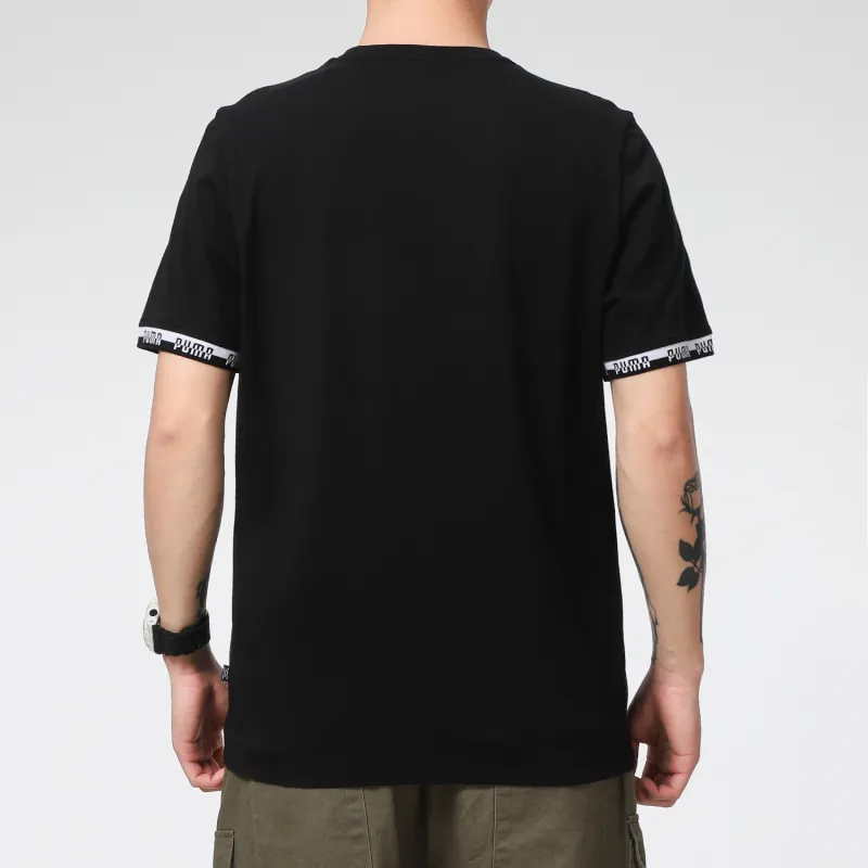 PUMA T Shirts Men Black-3