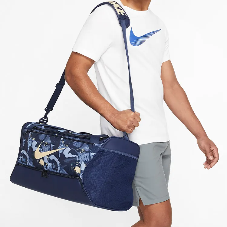 Nike Polyester Handbag Shoulder Bag Crossbody Bag Gym Bag Medium Size Unisex Blue-6