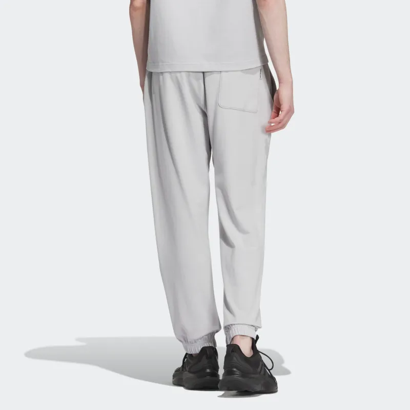 Adidas Knitted Sweatpants Men Solid Light Gray-2