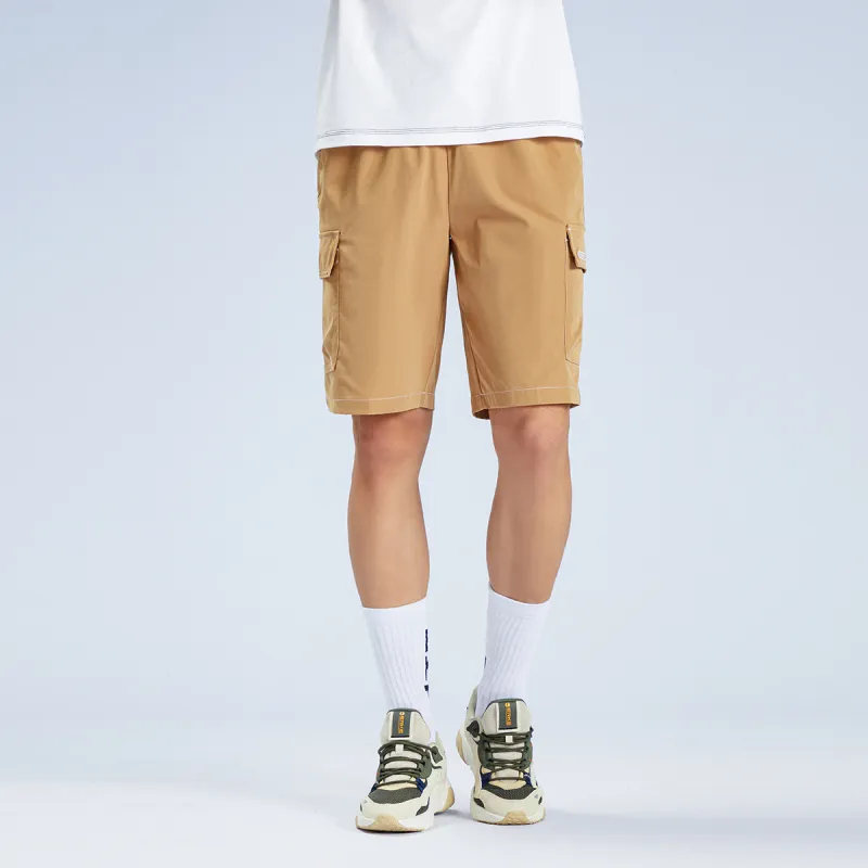 Erke Cargo Shorts Men Chestnut Brown-4