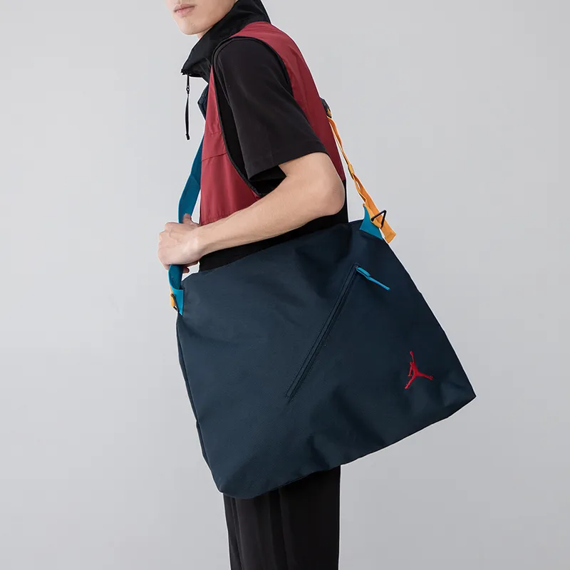 Jordan Polyester Messenger Bag Crossbody Bag Shoulder Bag Unisex Navy Blue-3