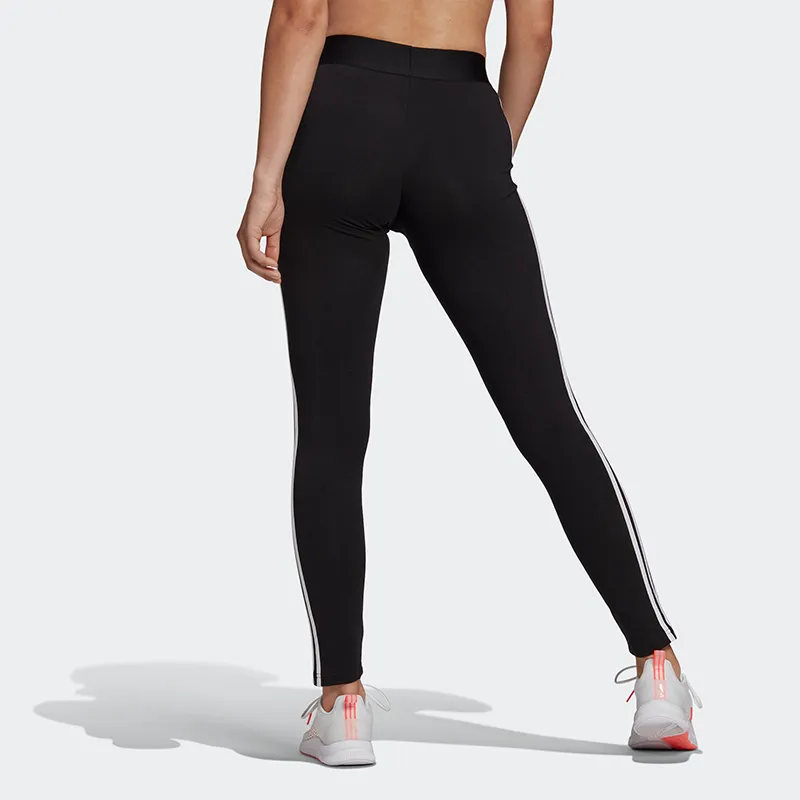 Adidas Women's Loungewear Essentials 3 Stripes Leggings Black/White-2