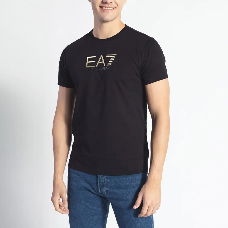 EMPORIO ARMANI EA7 SS22 T Shirt Men's Black-2