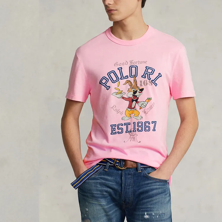 Polo Ralph Lauren FW22 T Shirt Men's Pink-2