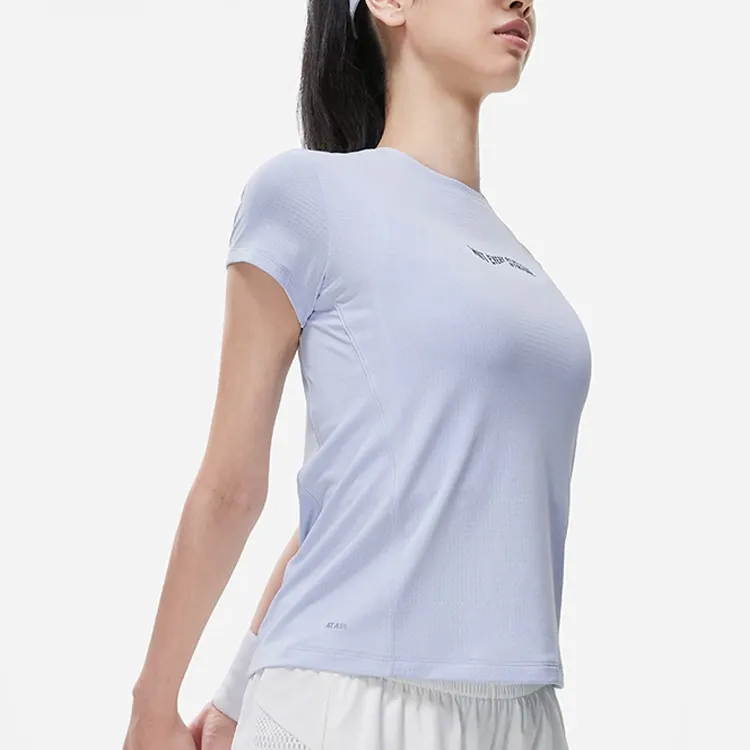 LINING Running Collection T Shirts Women's Sky Feather Blue-3