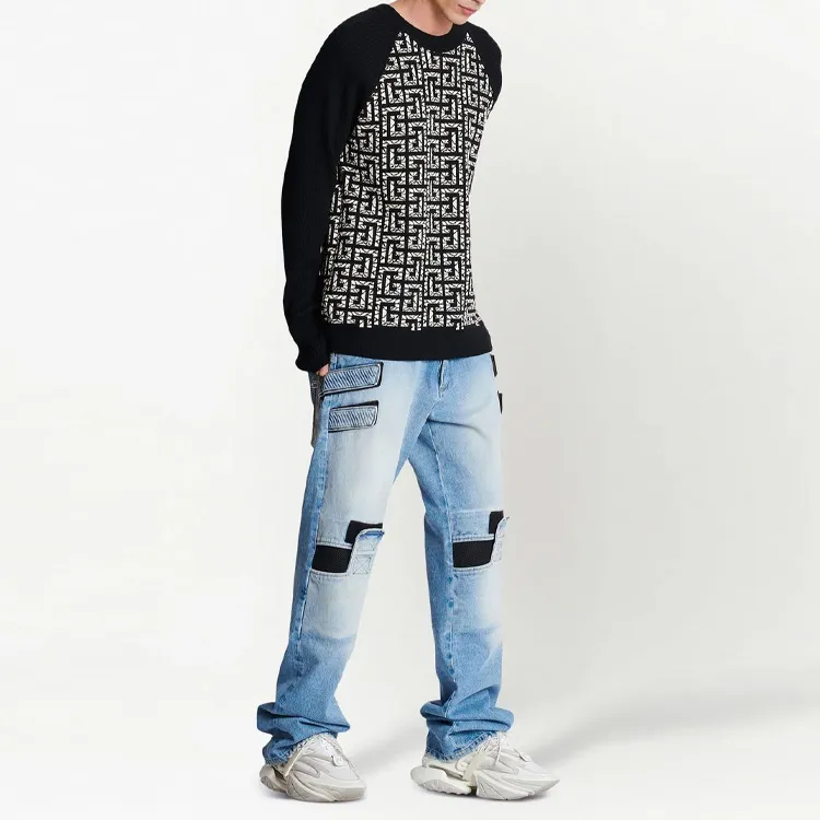 BALMAIN Marbled Monogram Jumper-1