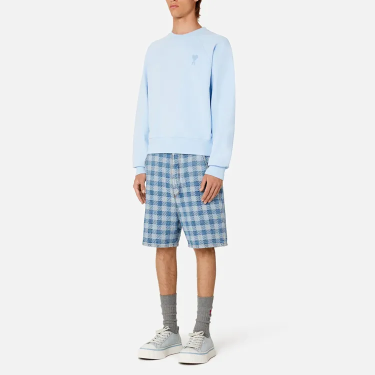 AMIPARIS Ami Tonal Sweatshirt 'Sky Blue'-3