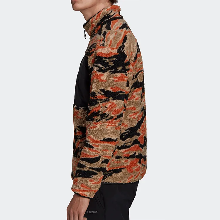 Adidas SHERPA Jacket Men's Orange Color-Blocking-5