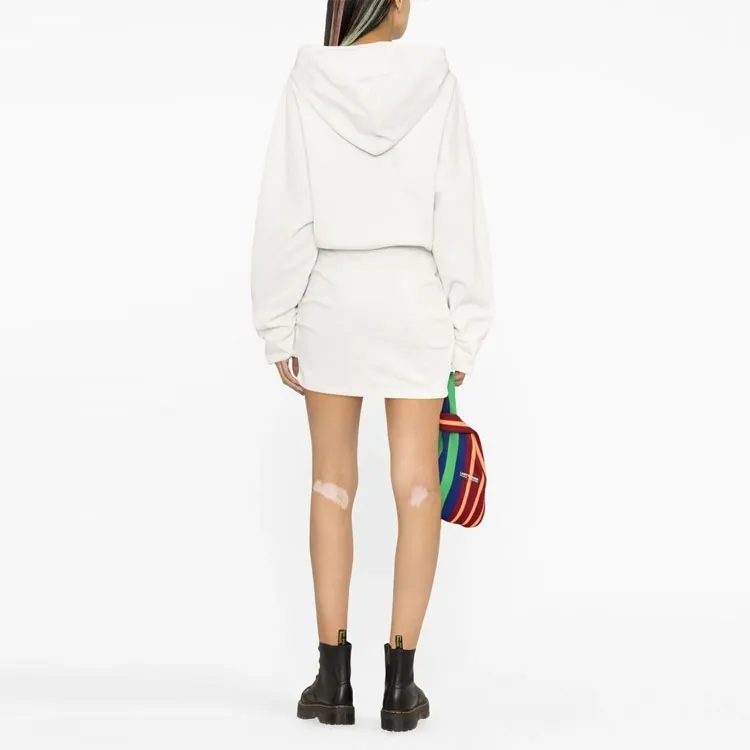 OFF WHITE For All Hoodie Minidress White-2