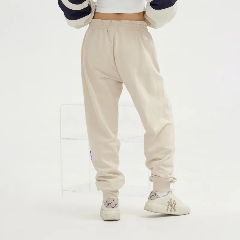 MLB Knitted Sweatpants Unisex Light Beige-2