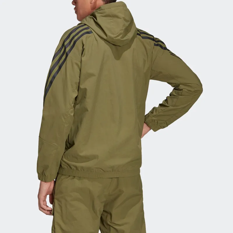 Adidas M Fi Wv Bst Fz Jacket Men's Army Green-2