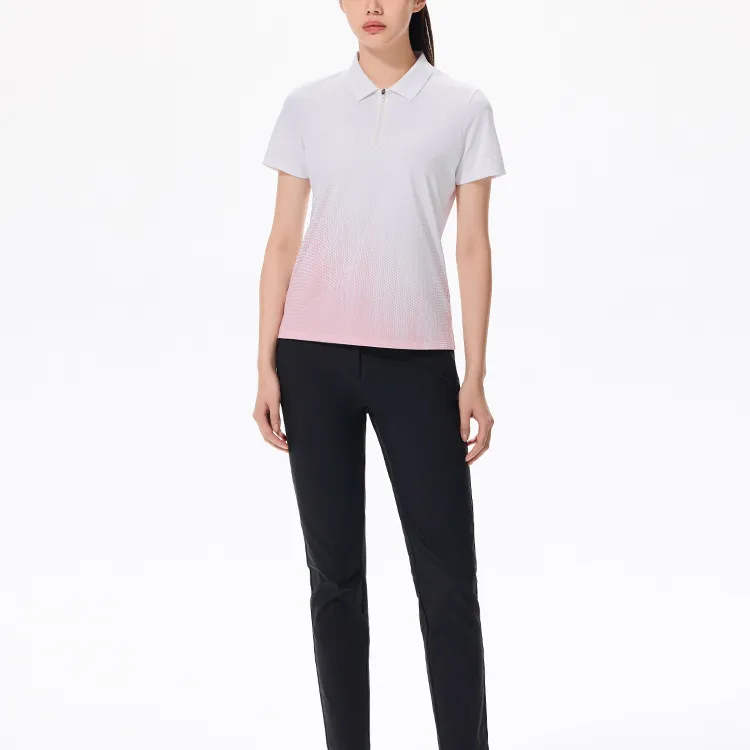 ANTA Champion Series Polo Shirts Women's Cloud Mist Pink-3