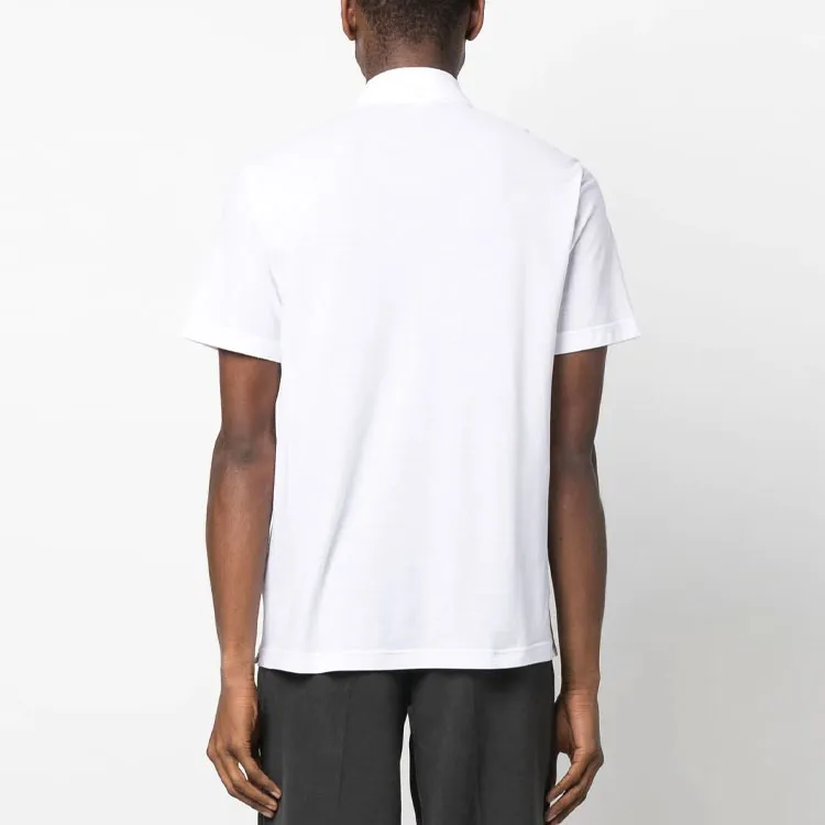 HERNO Short Sleeved Half Button Polo Shirt-2