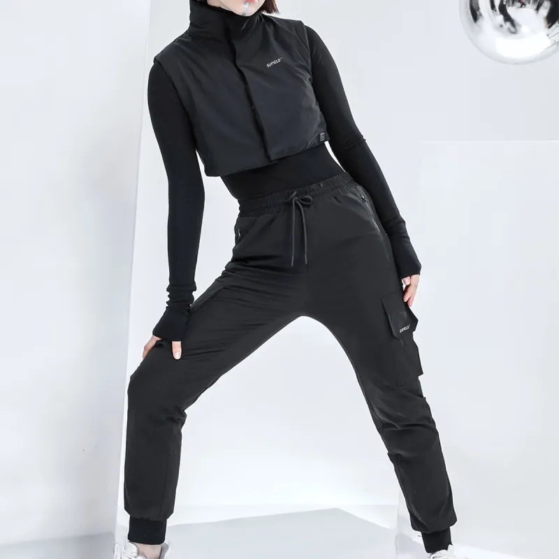 SUPIELD Hydrophobic Anti-fouling Series Straight Casual Pants Unisex Black-1
