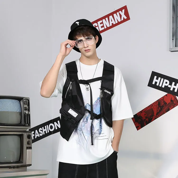GENANX Vests Men Black-2