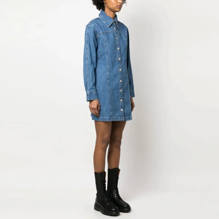 Levis Long sleeve Button up Mini Dress-3