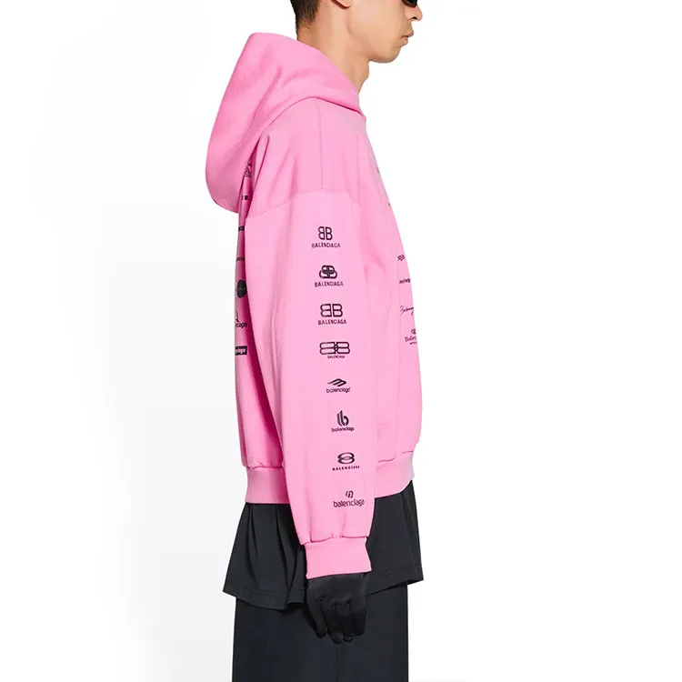 Balenciaga Sweatshirts Unisex Pink-5