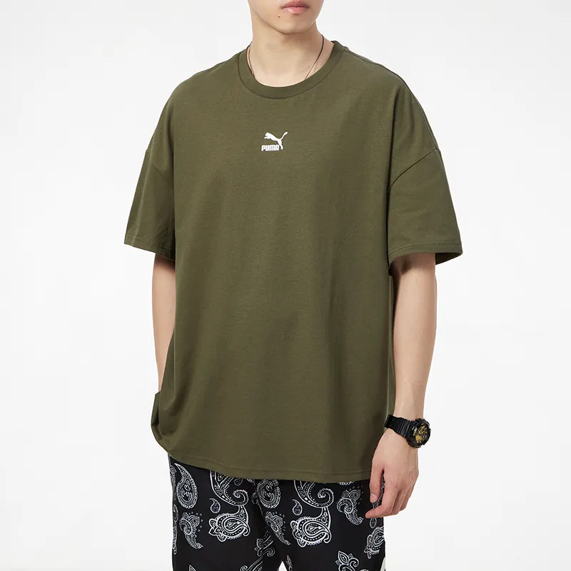 PUMA T-Shirts Men Army Green-4