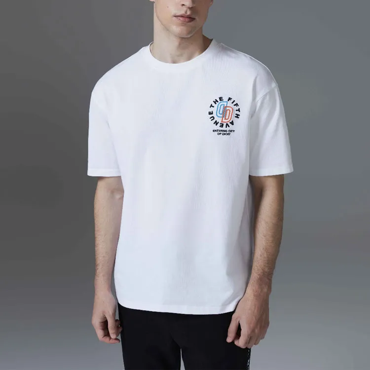 DKNY T-Shirts Men White-2