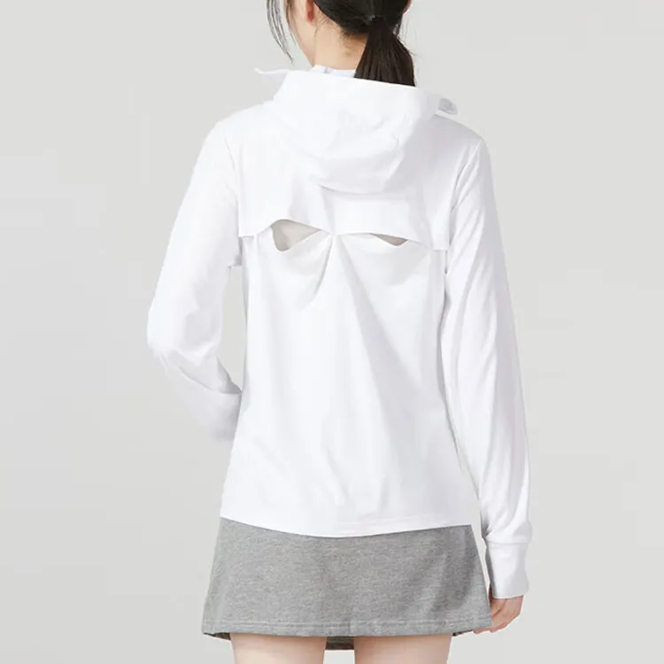 Columbia Dust Resistant Windproof UV Protection Sun Protection Clothing Women's White-4