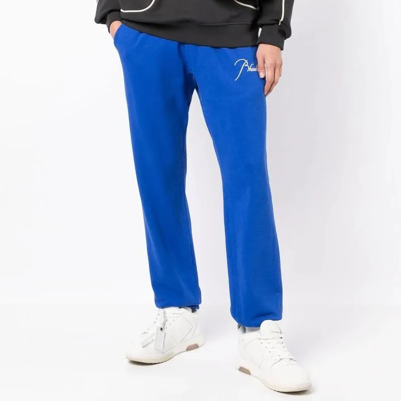 RHUDE Terry Embroidered-logo Track Pants-1