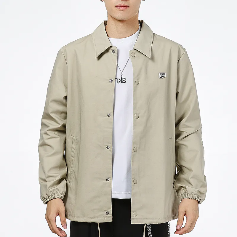 PUMA Jackets Men Khaki-4