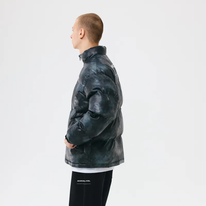 FPA Camouflage Letters Stand Collar Loose Fit Thickened Puffer Jacket Unisex-4
