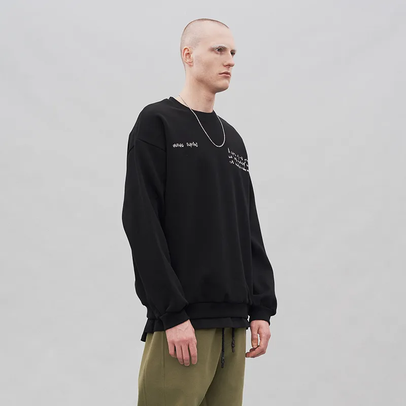Organic Emotion Crew Neck Loose Fit Heavyweight Sweatshirt Unisex-4
