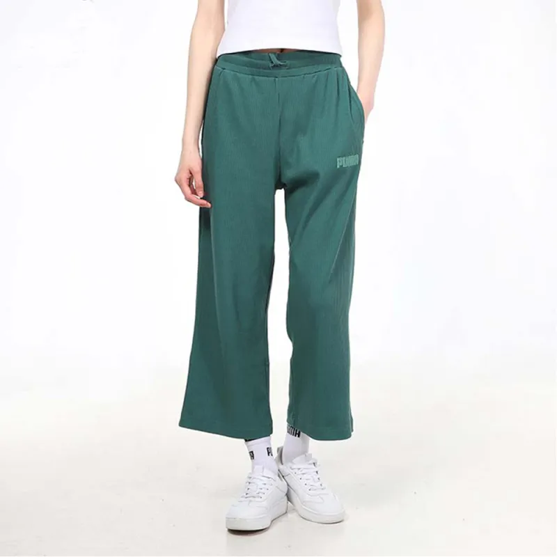 PUMA Casual Pants Women's Emerald Green-1