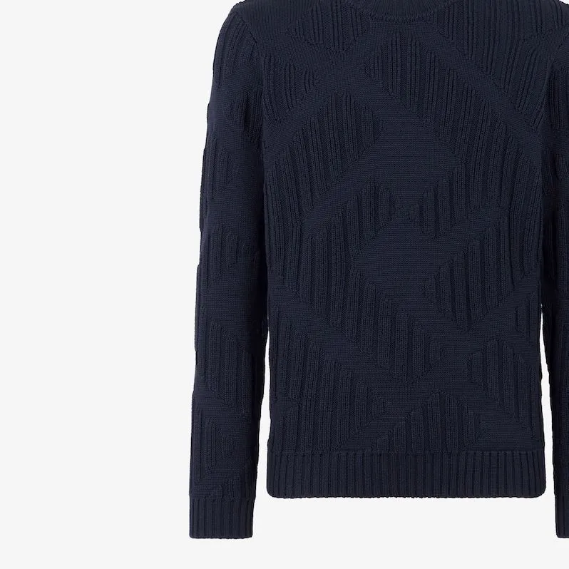 FENDI Sweaters Men Navy Blue-4
