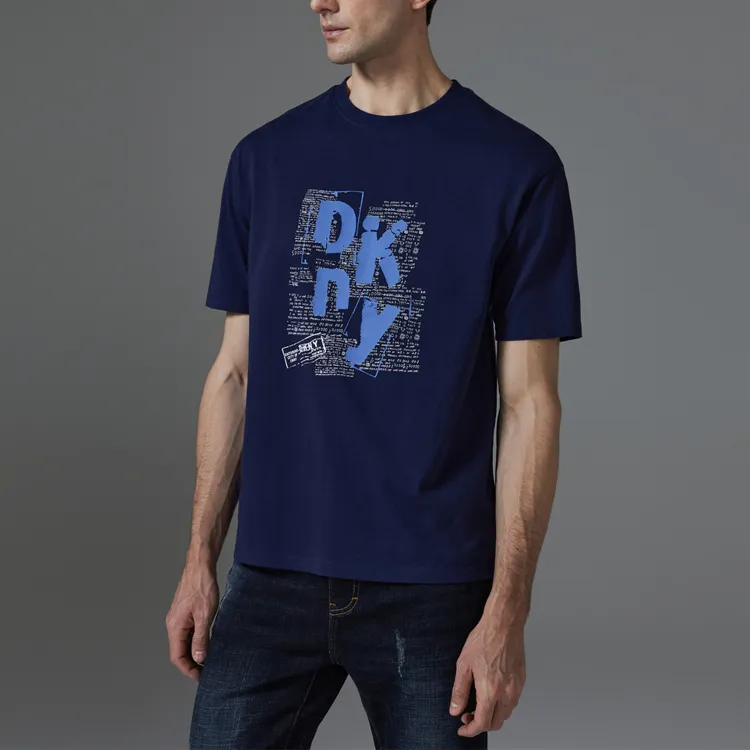 DKNY T-Shirts Men Navy Blue-3